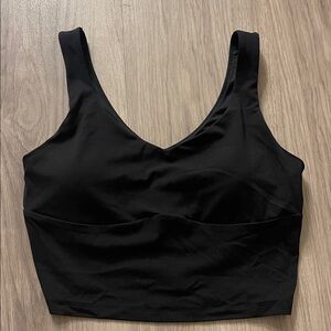 Old Navy Black Active V-Neck Top